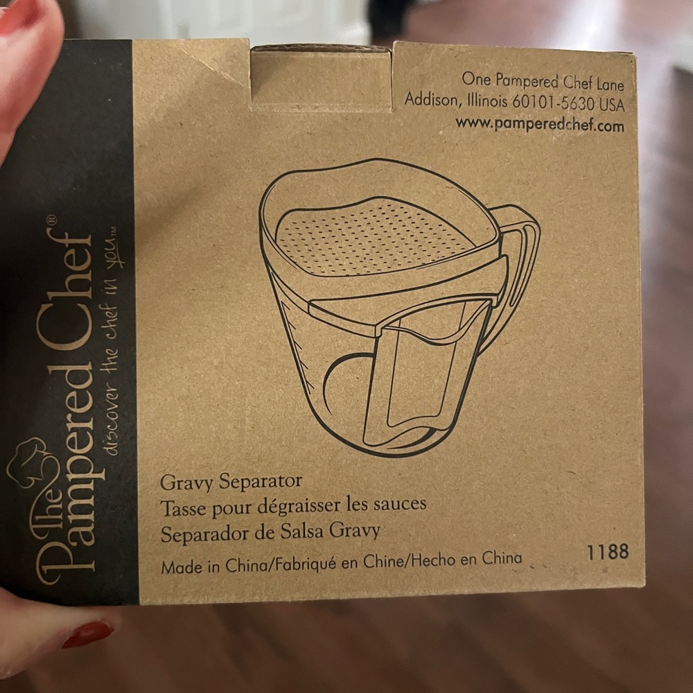Pampered Chef Gravy Separator 1188 measuring